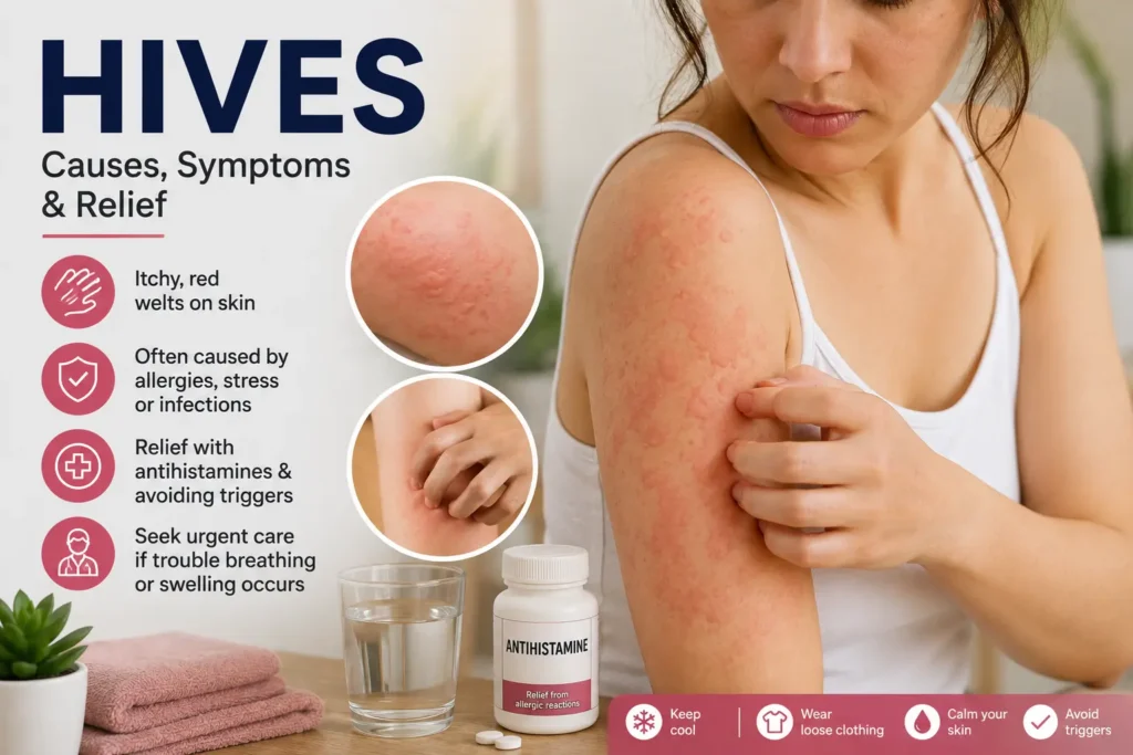 hives on skin