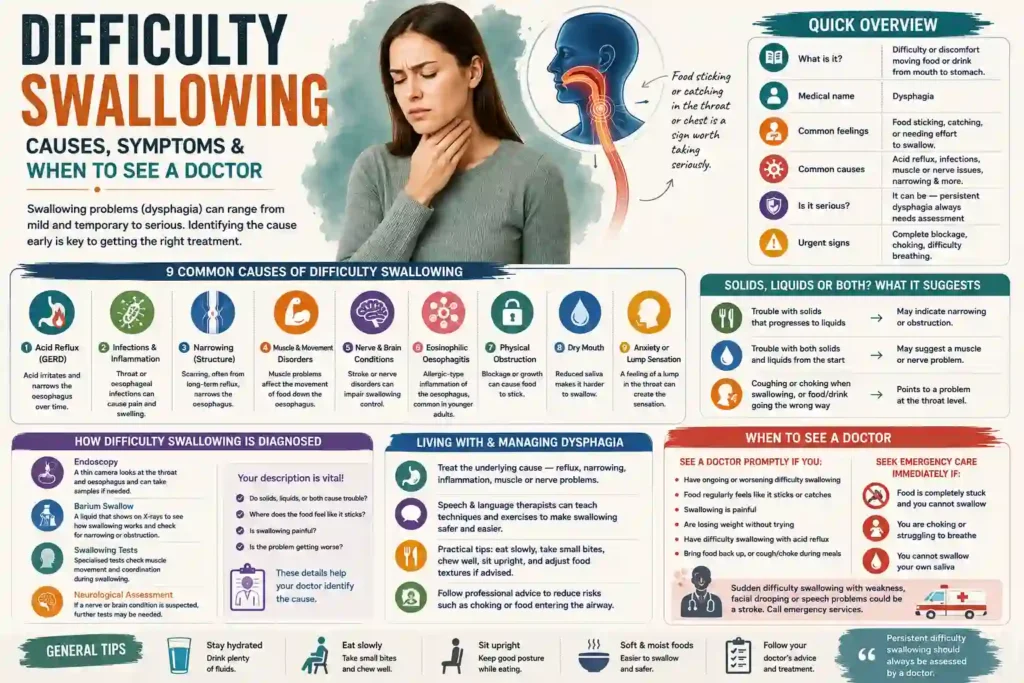 difficulty swallowing