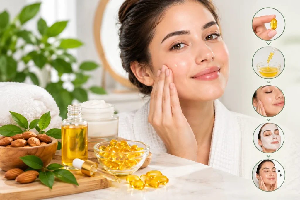 Vitamin E for skin